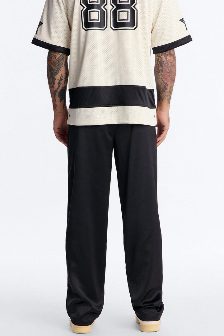 Straight Dusk Till Satin Pant - Black