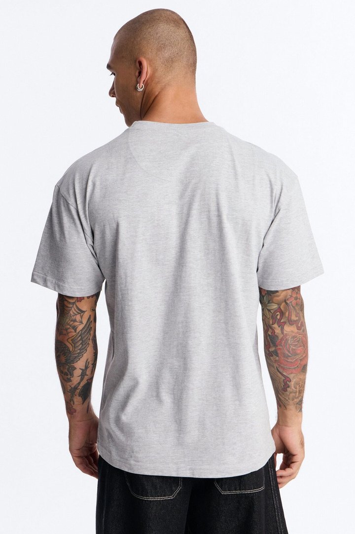 Los Angeles Flocking Short Sleeve Tee - Grey