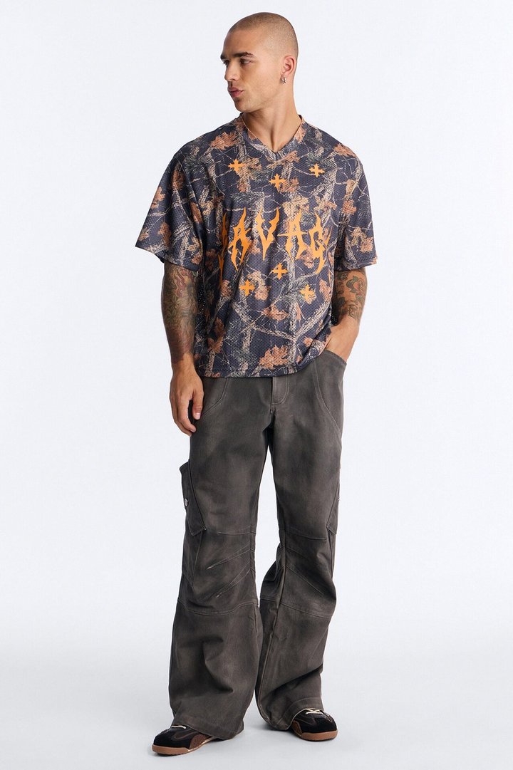Savage Camo Mesh Jersey Short Sleeve - Camouflage
