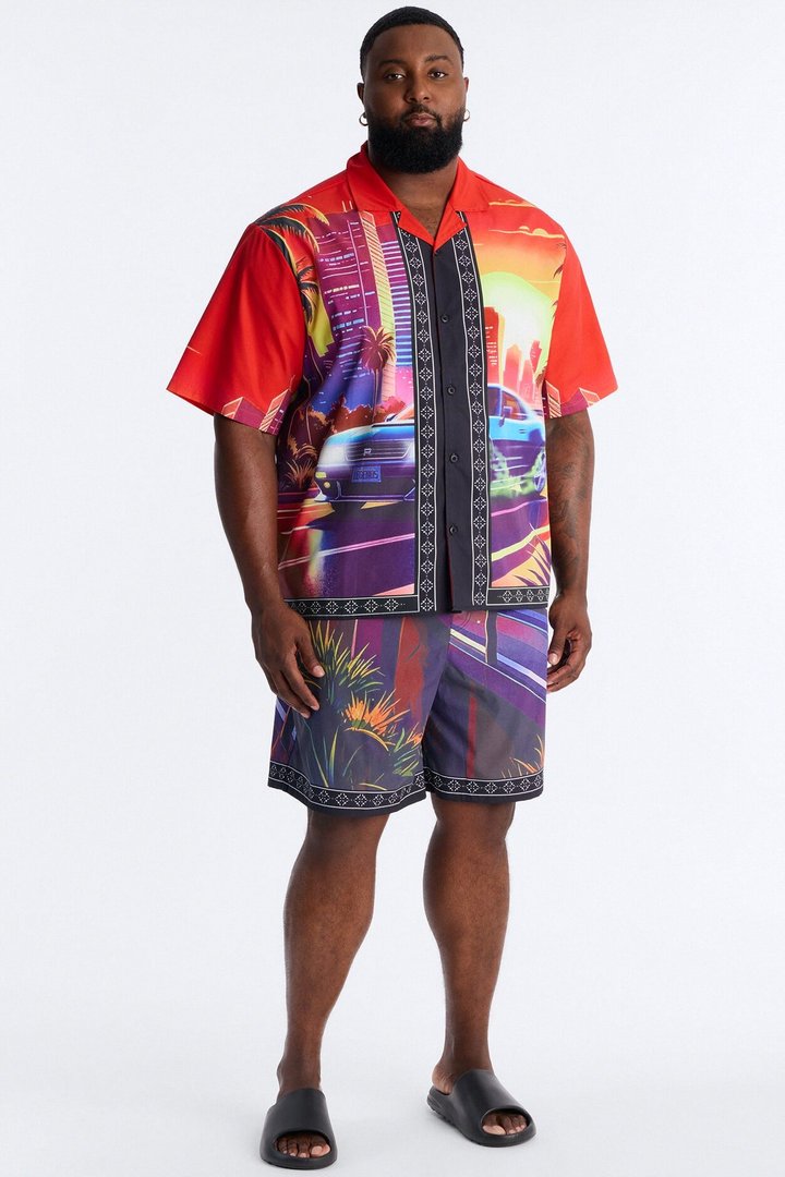 Street Heat Swim Trunk 7″ - Multi Color