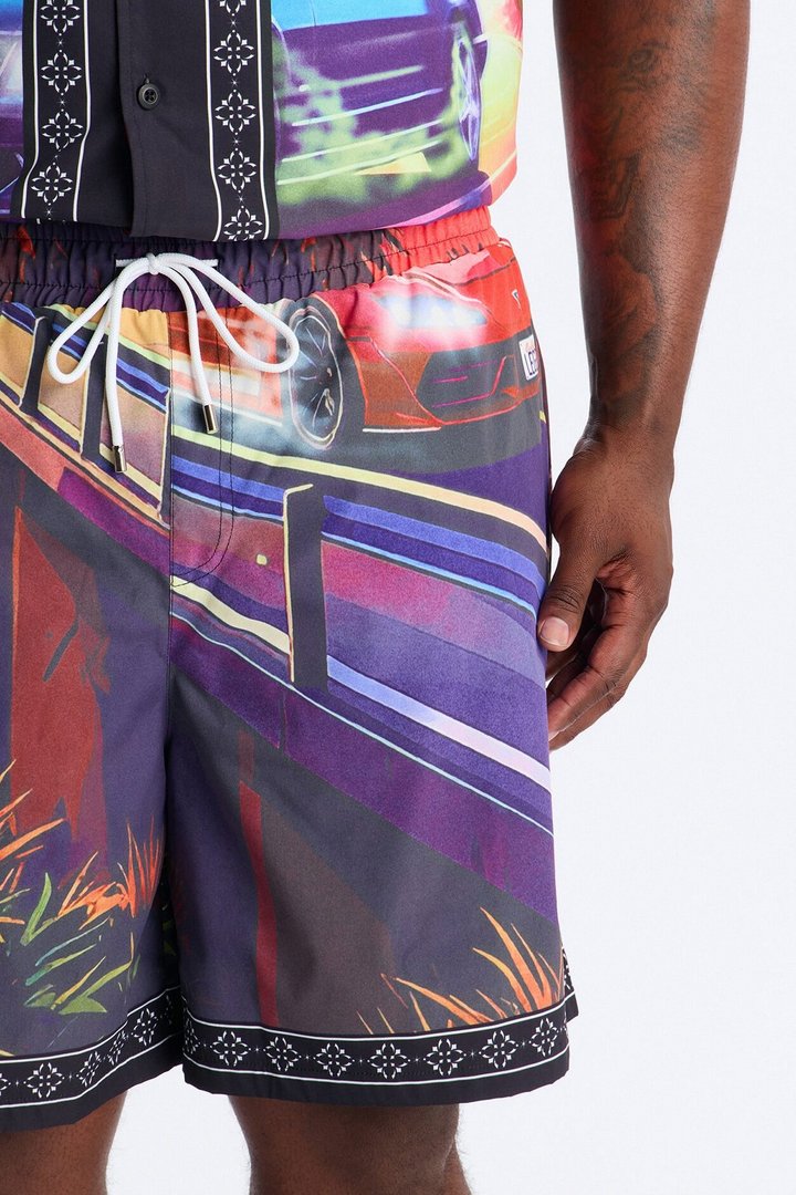 Street Heat Swim Trunk 7″ - Multi Color