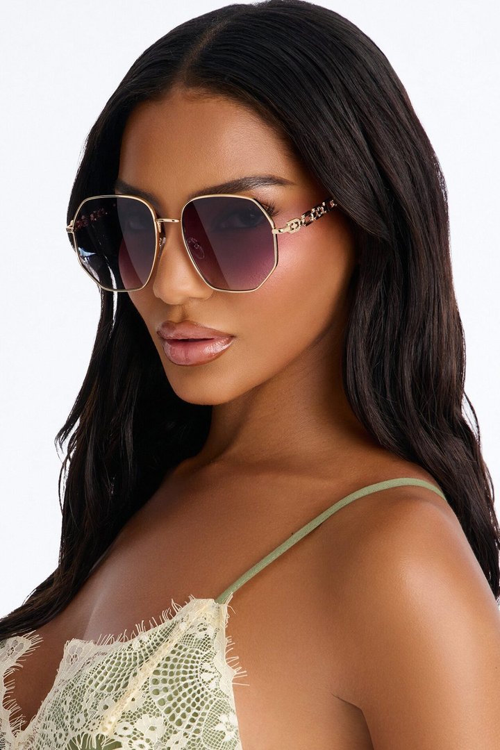 Lazy Days Sunglasses - Grey/Gold