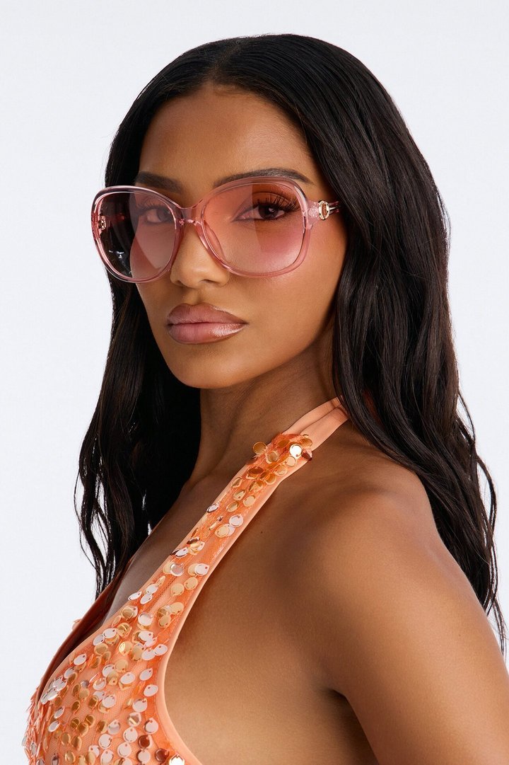 She's Bugging Out Sunglasses - Pink/Pink