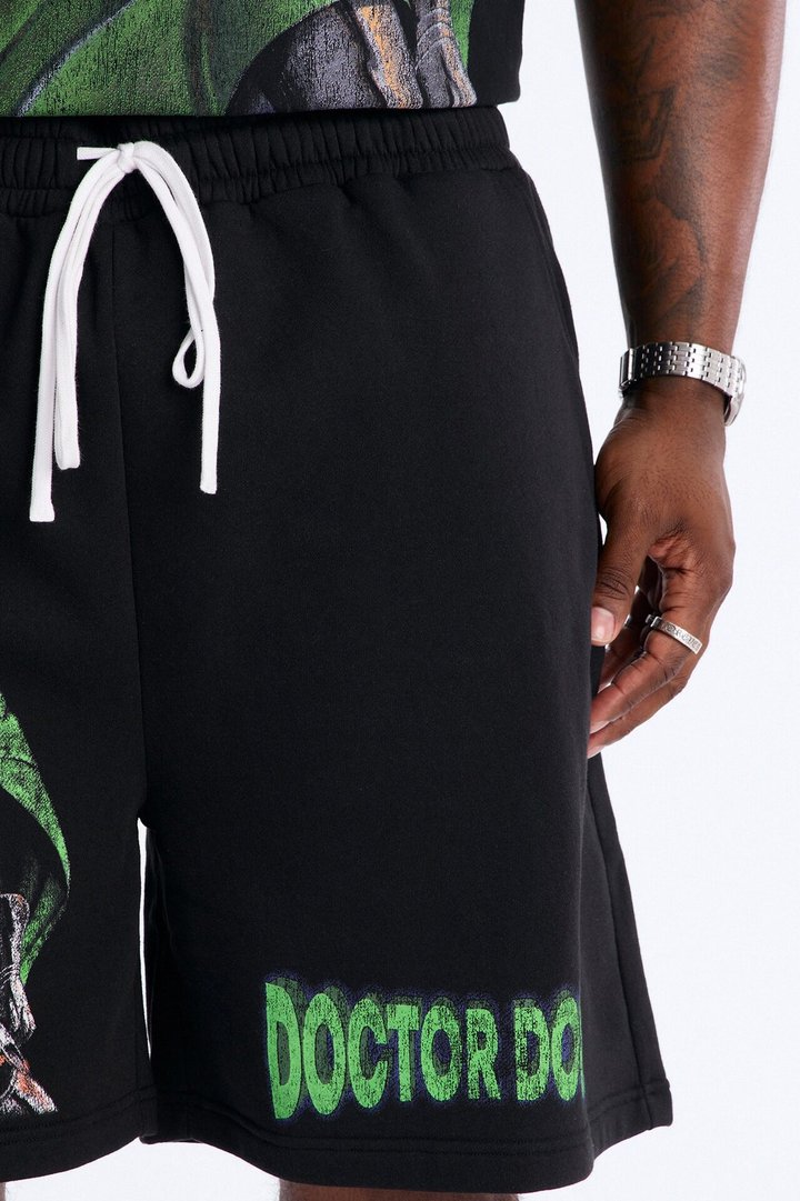 Marvel Dr Doom Sweatshort - Black