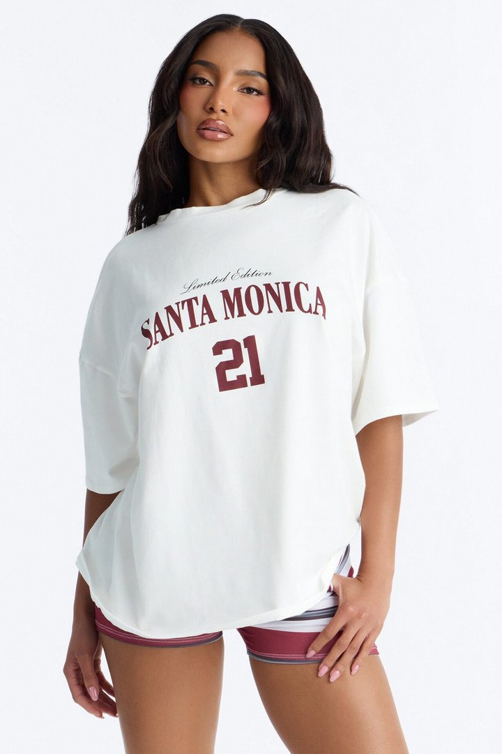 Santa Monica Summer Short Set - Burgundy/combo