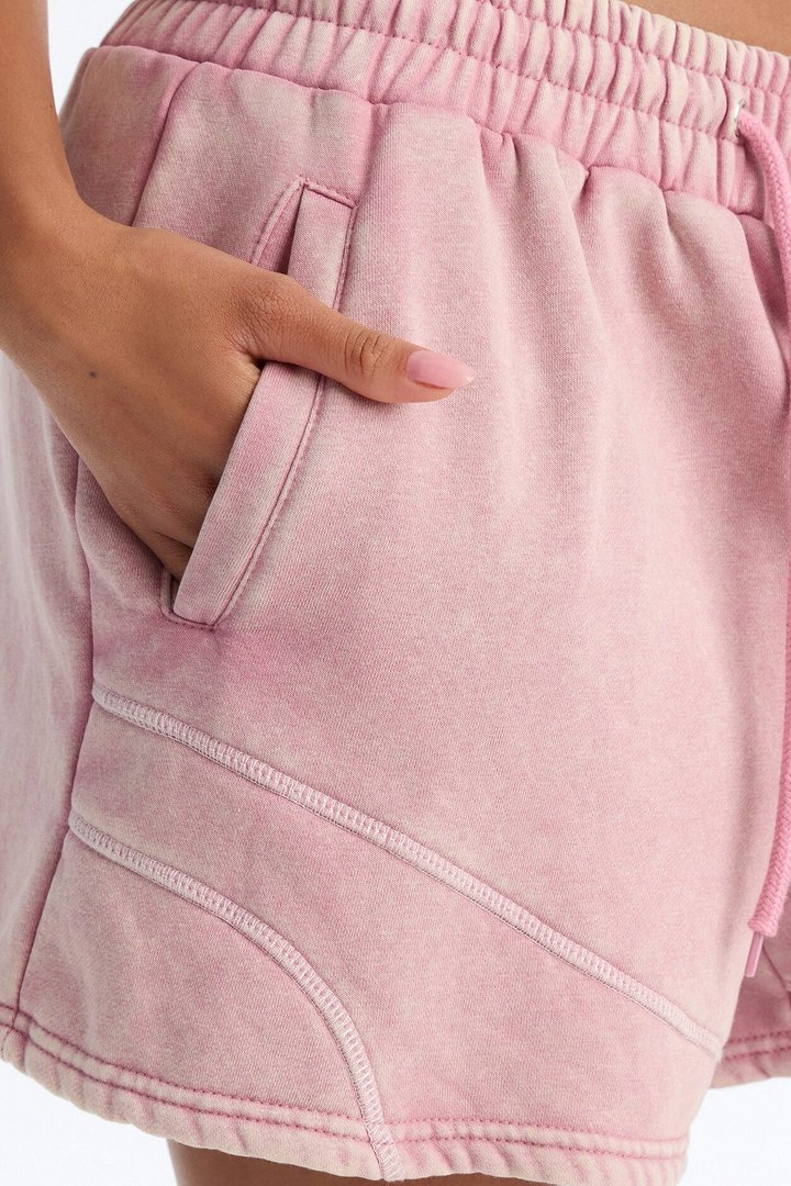Norah Washed Lounge Short - Mauve