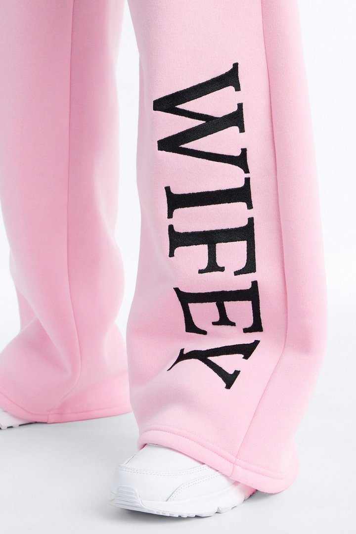 Wifey Era Fleece Pant Set - Pink/combo