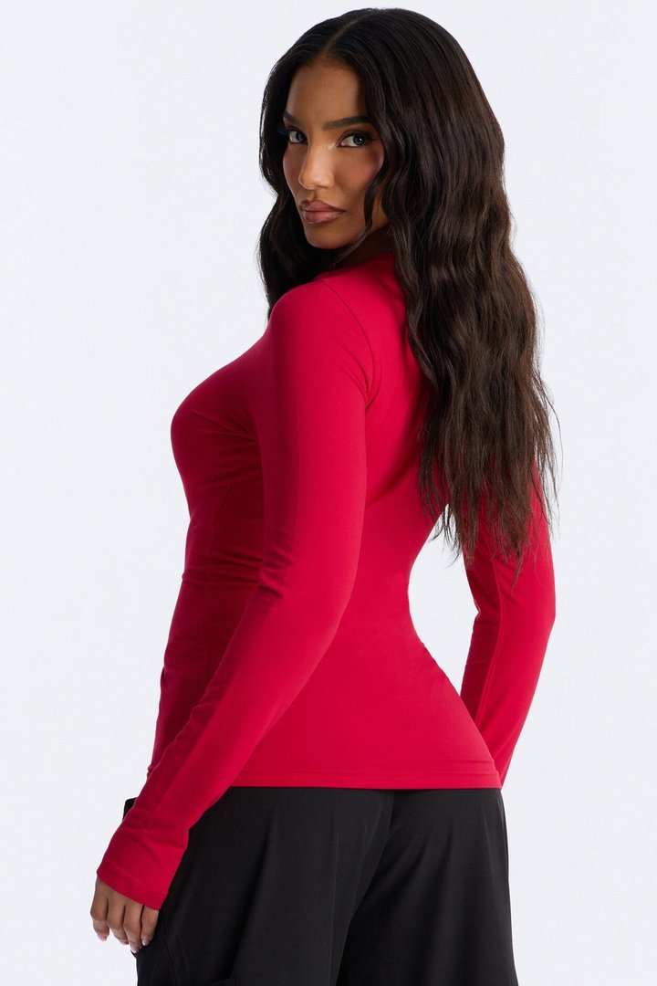 Stretch Uniform UnderScrub Shirt - Red