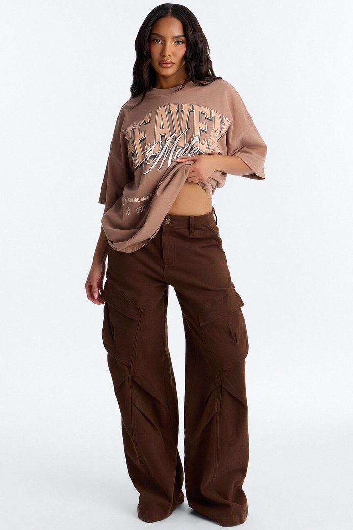 Heaven Made Short Sleeve T-Shirt - Brown