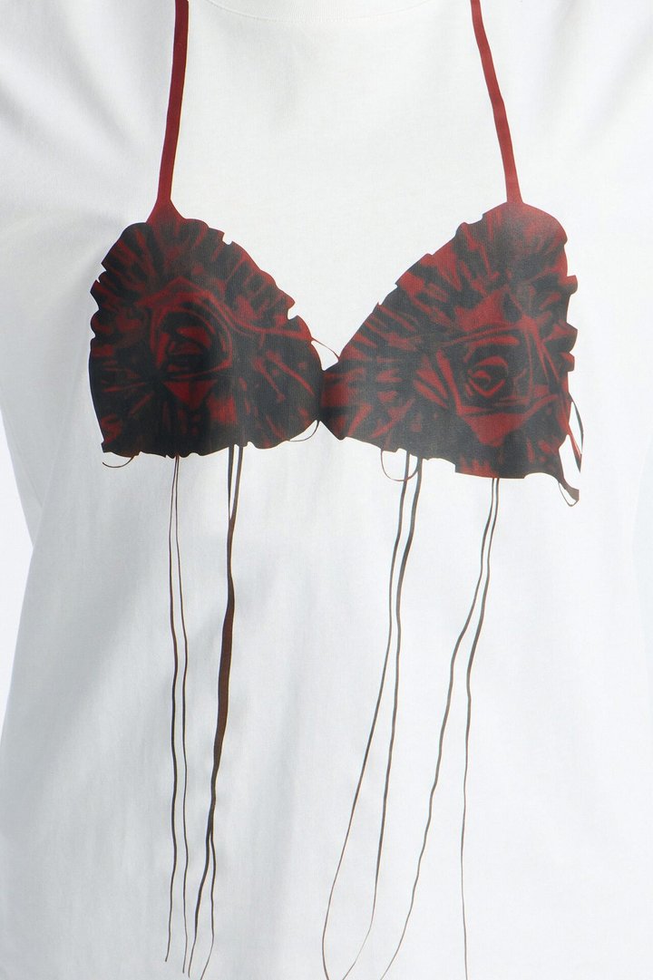 Rose Seduction Tee - White