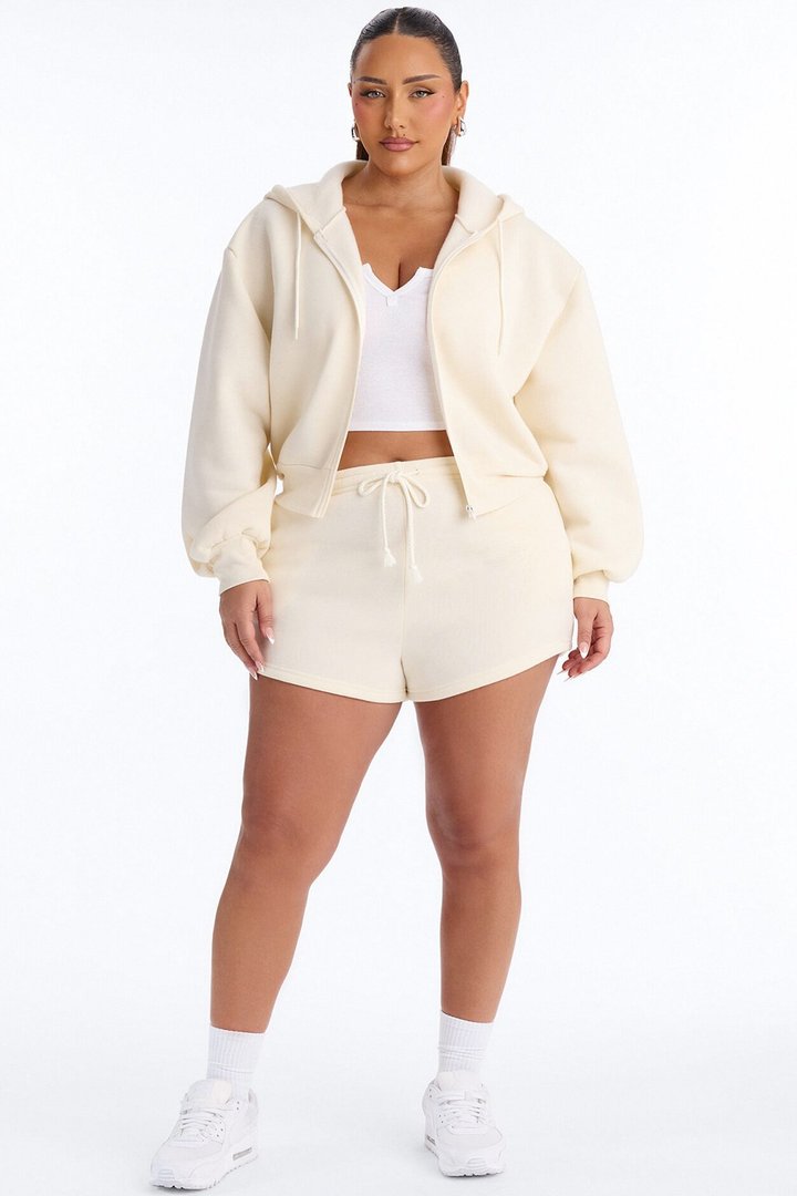 Bride To Be Fleece Short Set - White/Pink
