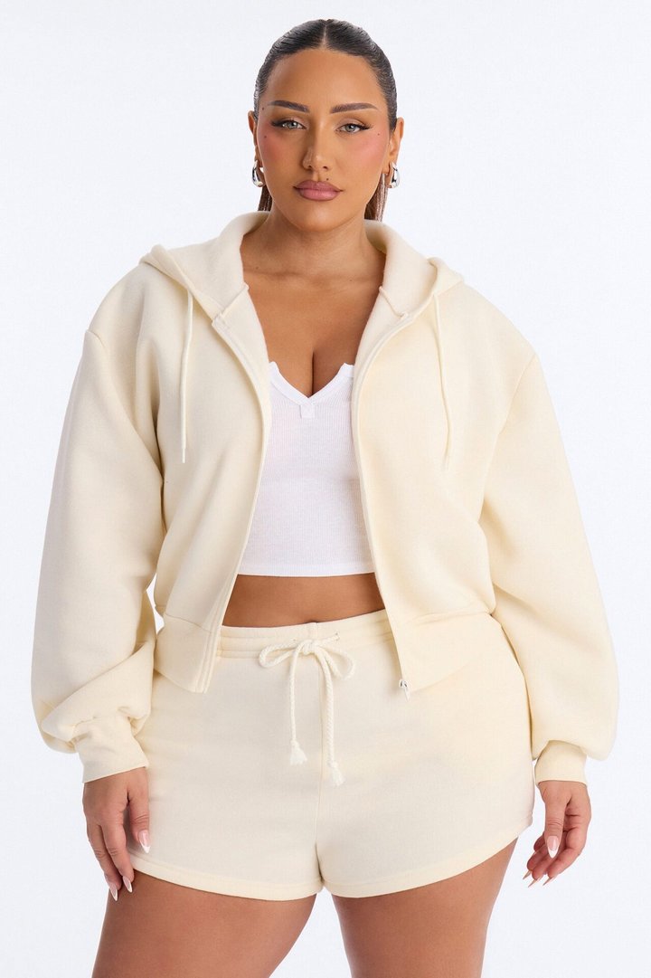 Bride To Be Fleece Short Set - White/Pink