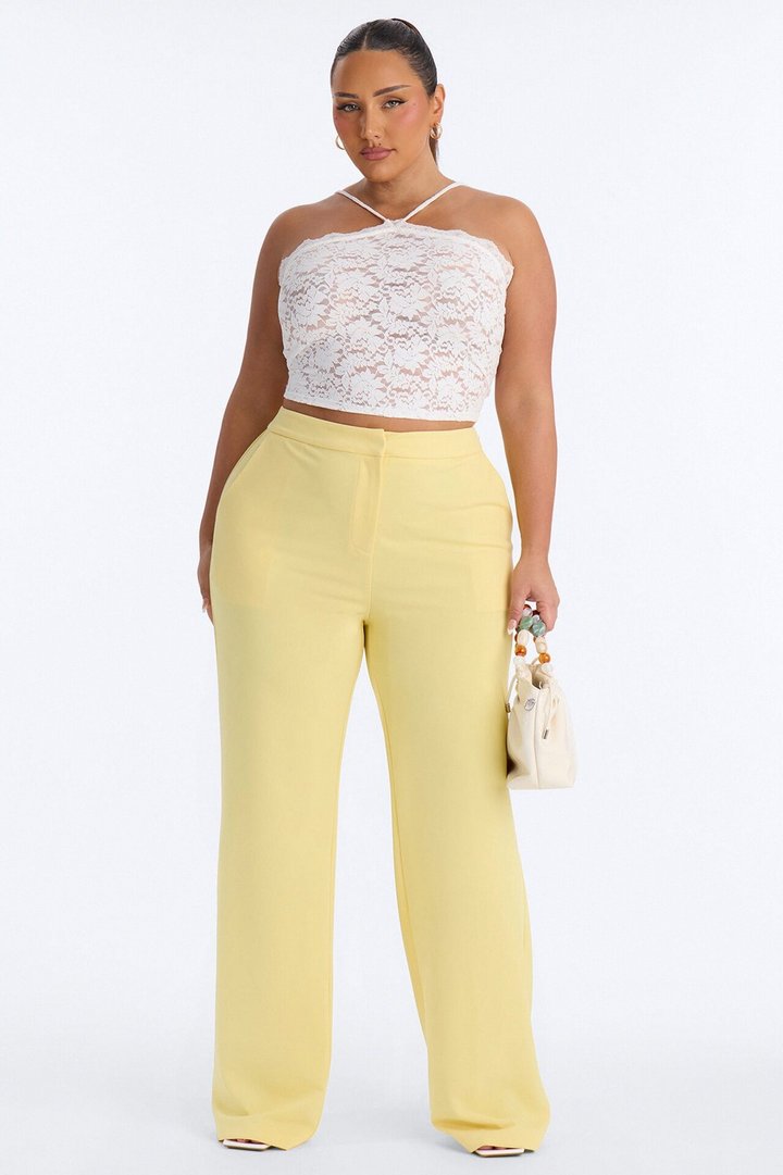 Core Competency Straight Leg Trouser - Butter Yellow