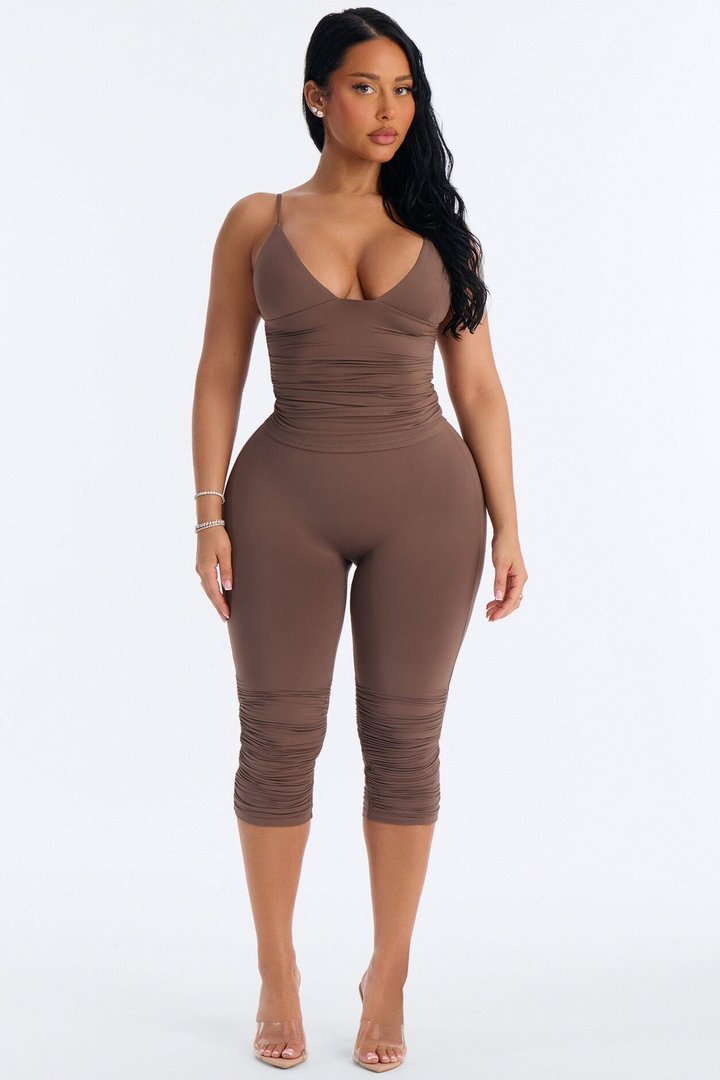 Second Skin Deep U Neck Cami - Brown
