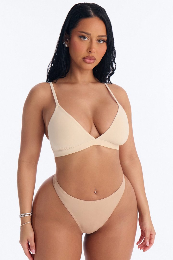 Flexible Fits Triangle Bralette - Sand