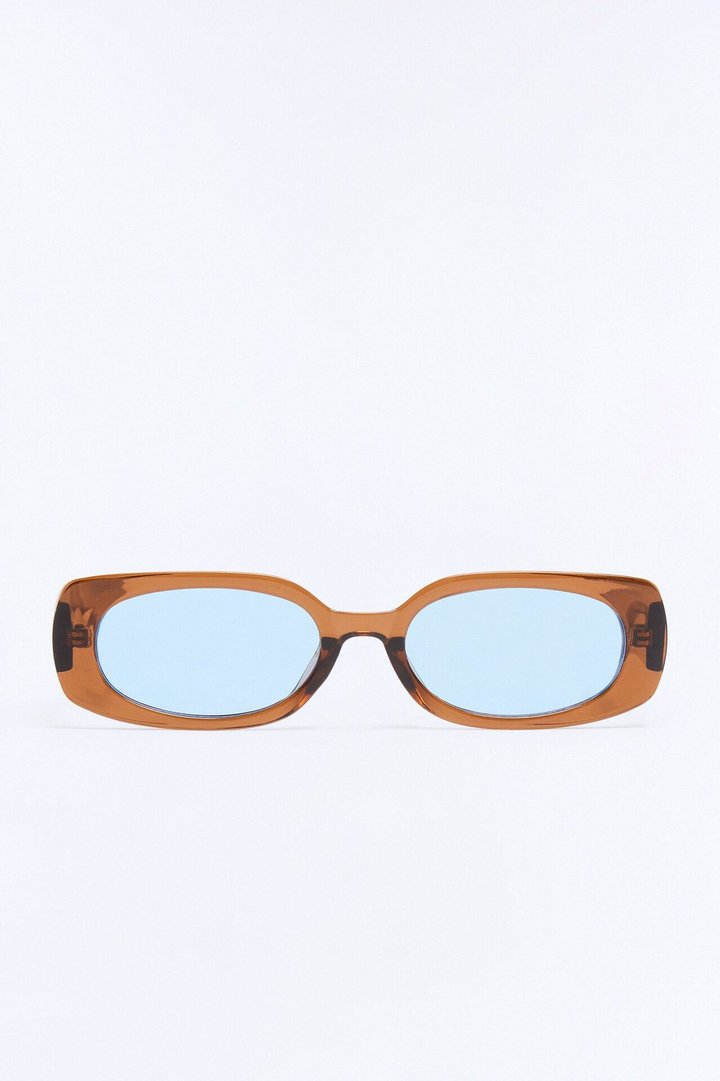 Lost My Mind Circular Sunglasses - Brown
