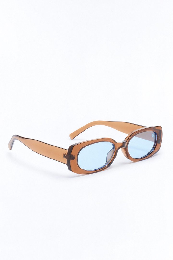 Lost My Mind Circular Sunglasses - Brown
