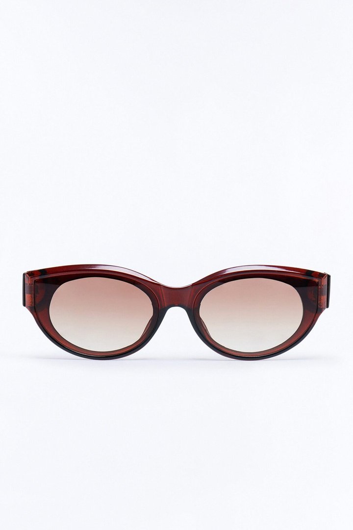 Give Me Fever Circular Sunglasses - Dark Brown