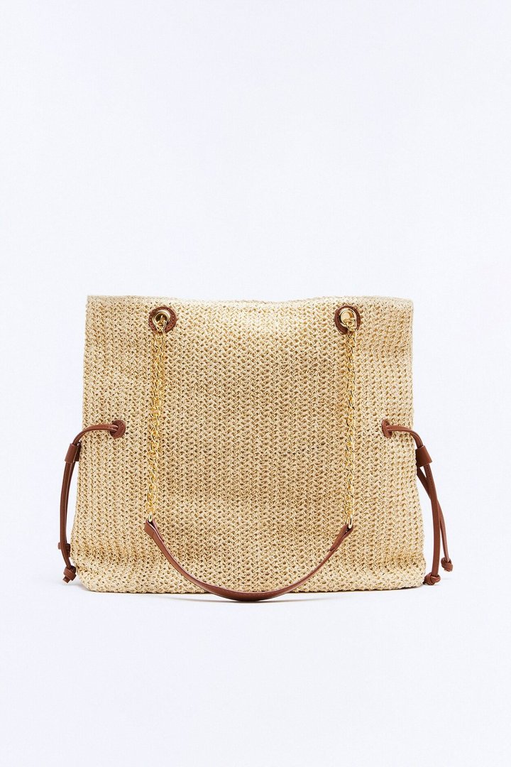 That Zen Day Straw Tote Bag - Natural