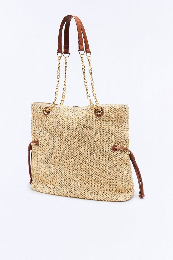 That Zen Day Straw Tote Bag - Natural