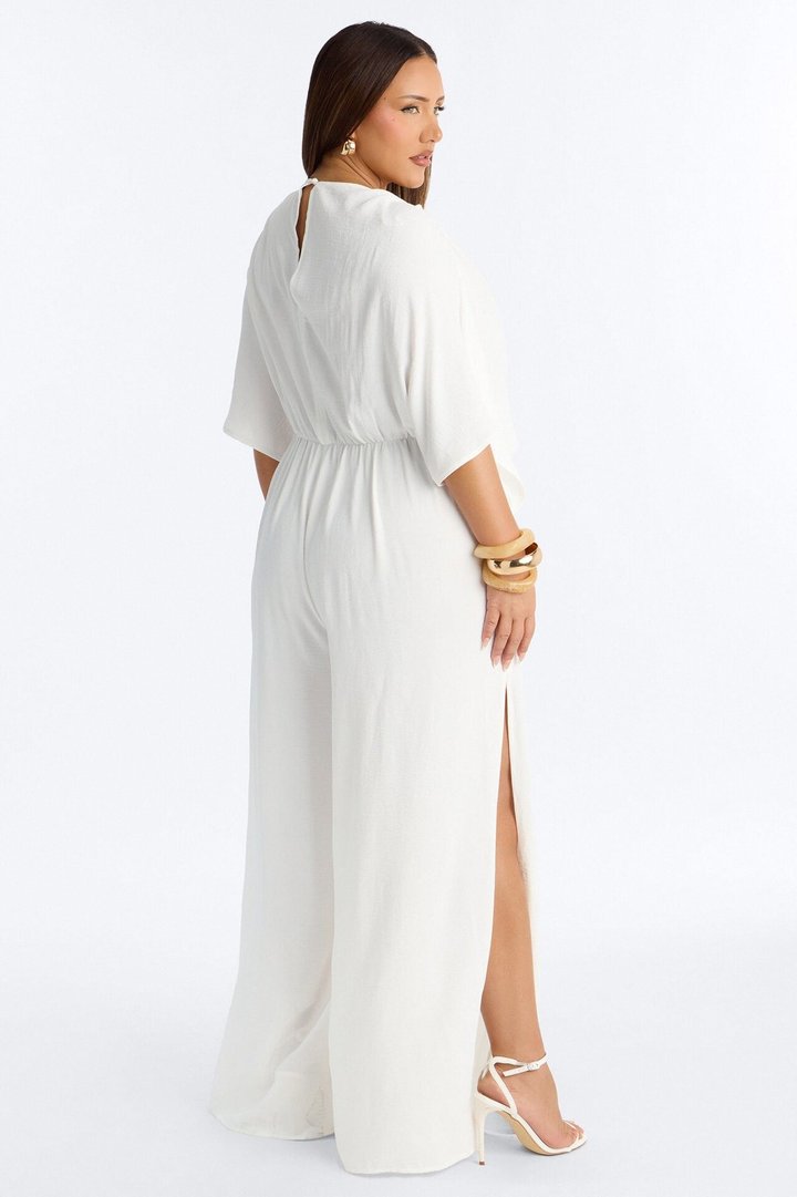 Drift Away Airflow Wide Leg Jumpsuit - White