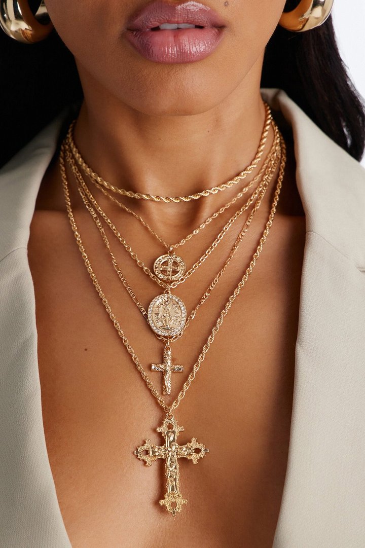 All I See Layered Necklace - Gold