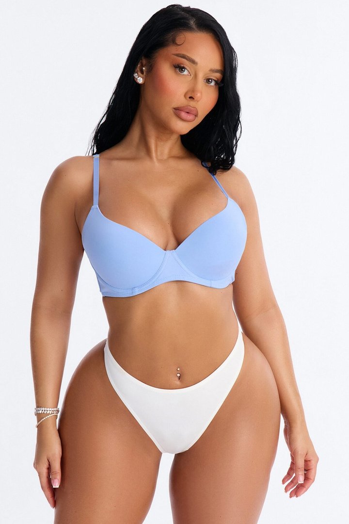 Safe Haven Molded Cup T-Shirt Bra - Periwinkle
