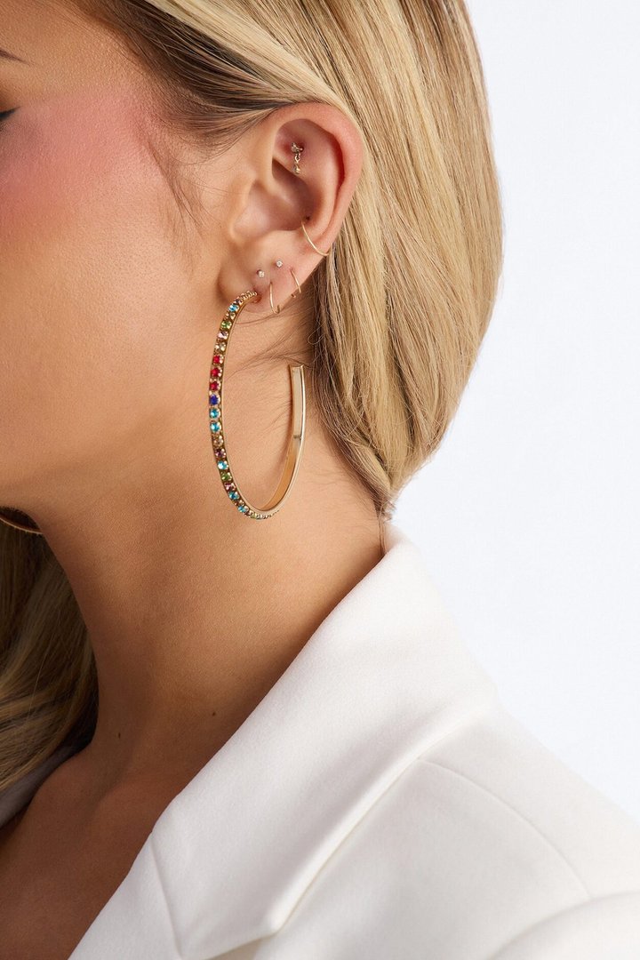 Match My Energy Hoop Earrings - Multi Color