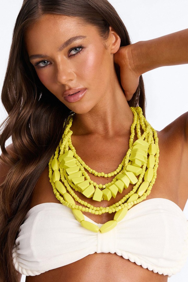 Temperature Is Rising Necklace - Yellow