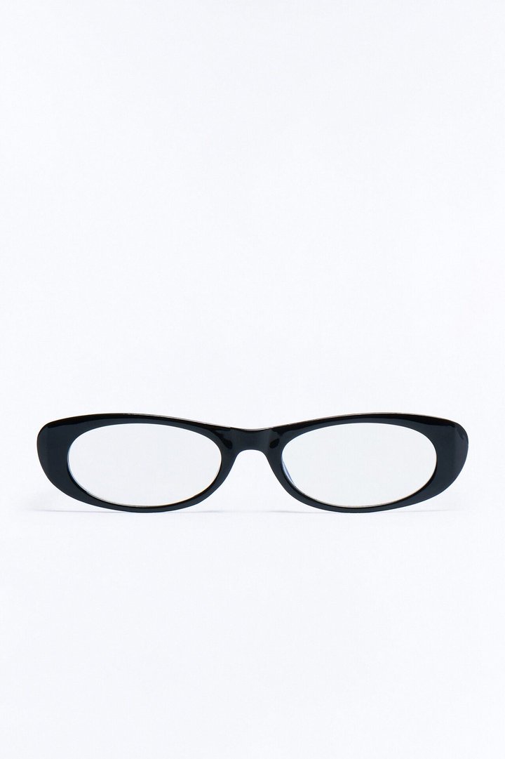 Huda Cat Eye Glasses - Black