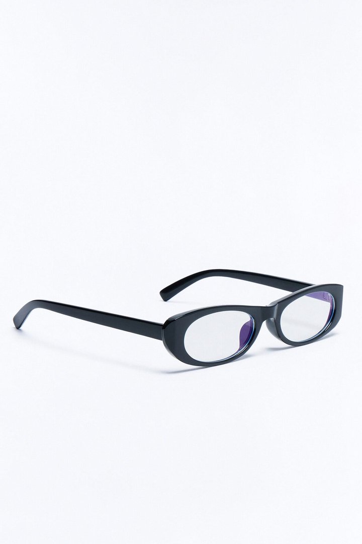 Huda Cat Eye Glasses - Black