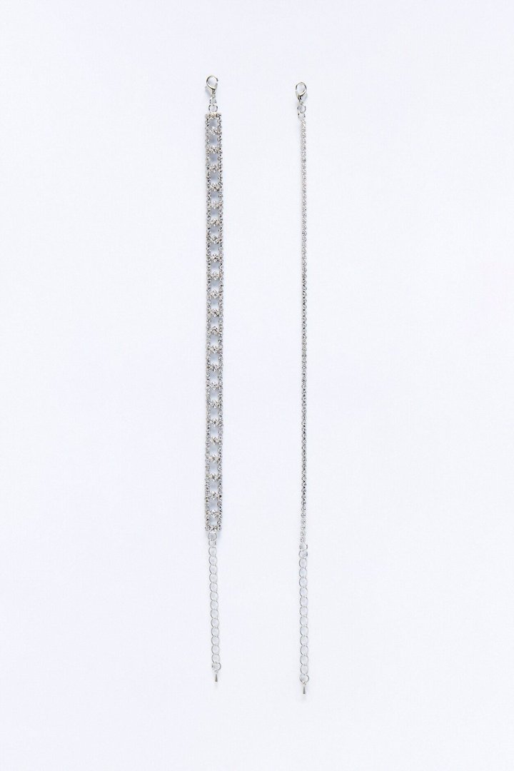 Stepping Out And Showing Up Anklet - Silver
