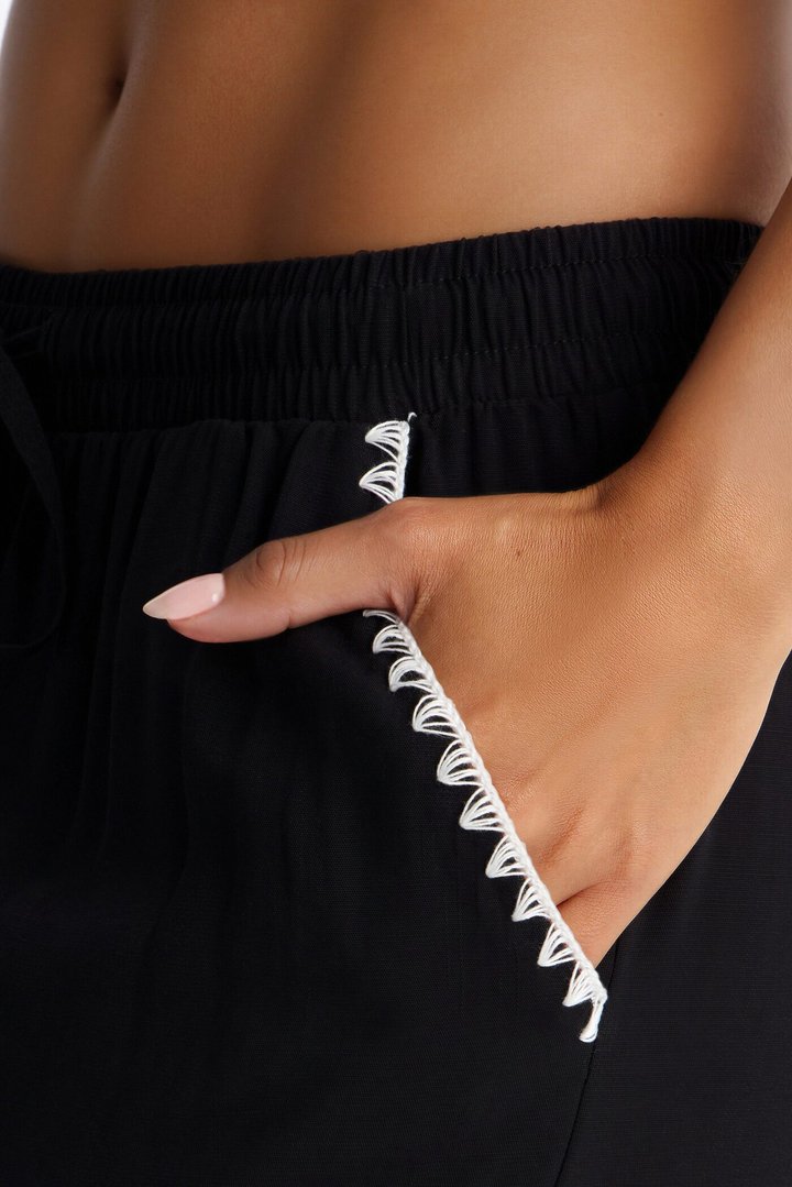 Getaway Dream Cover Up Pants - Black