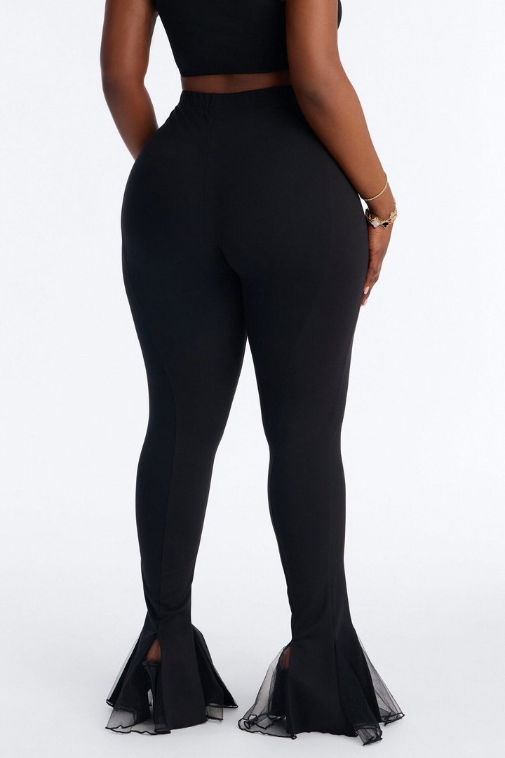 Its My Party Low Rise Flare Legging - Black