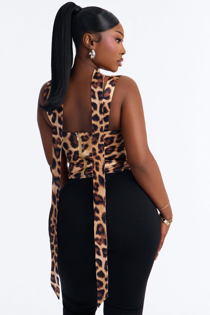 Lani Leopard 2 Piece Corset Top - Leopard