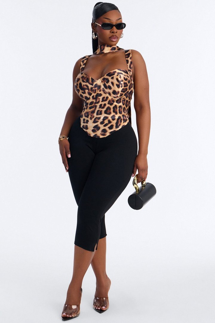 Lani Leopard 2 Piece Corset Top - Leopard