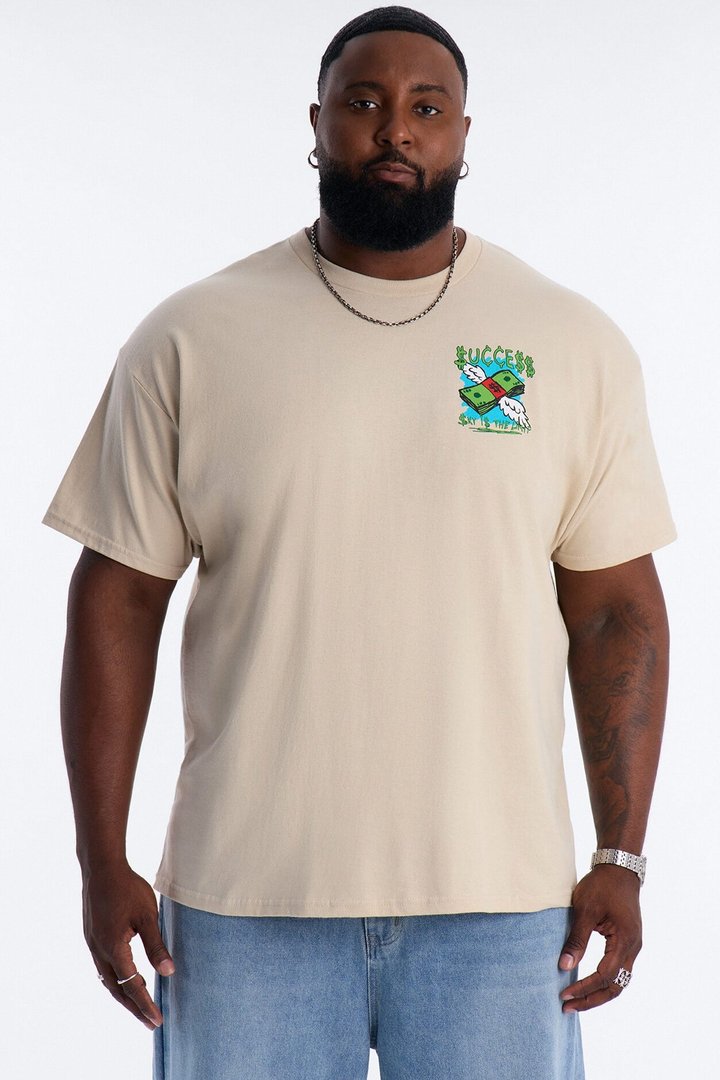 Sky Is The Limit Short Sleeve Tee - Sand