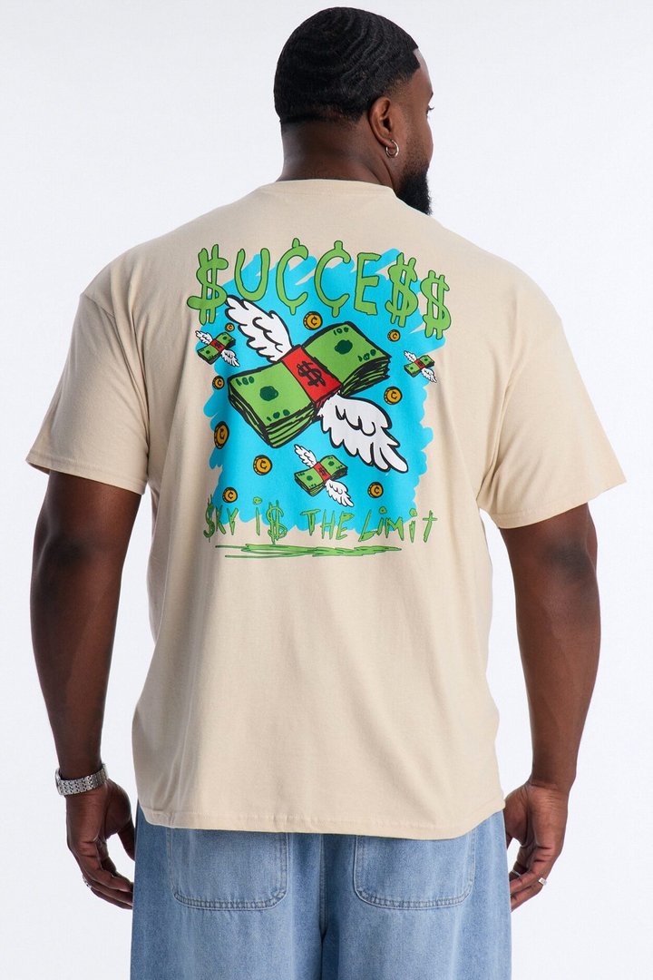 Sky Is The Limit Short Sleeve Tee - Sand