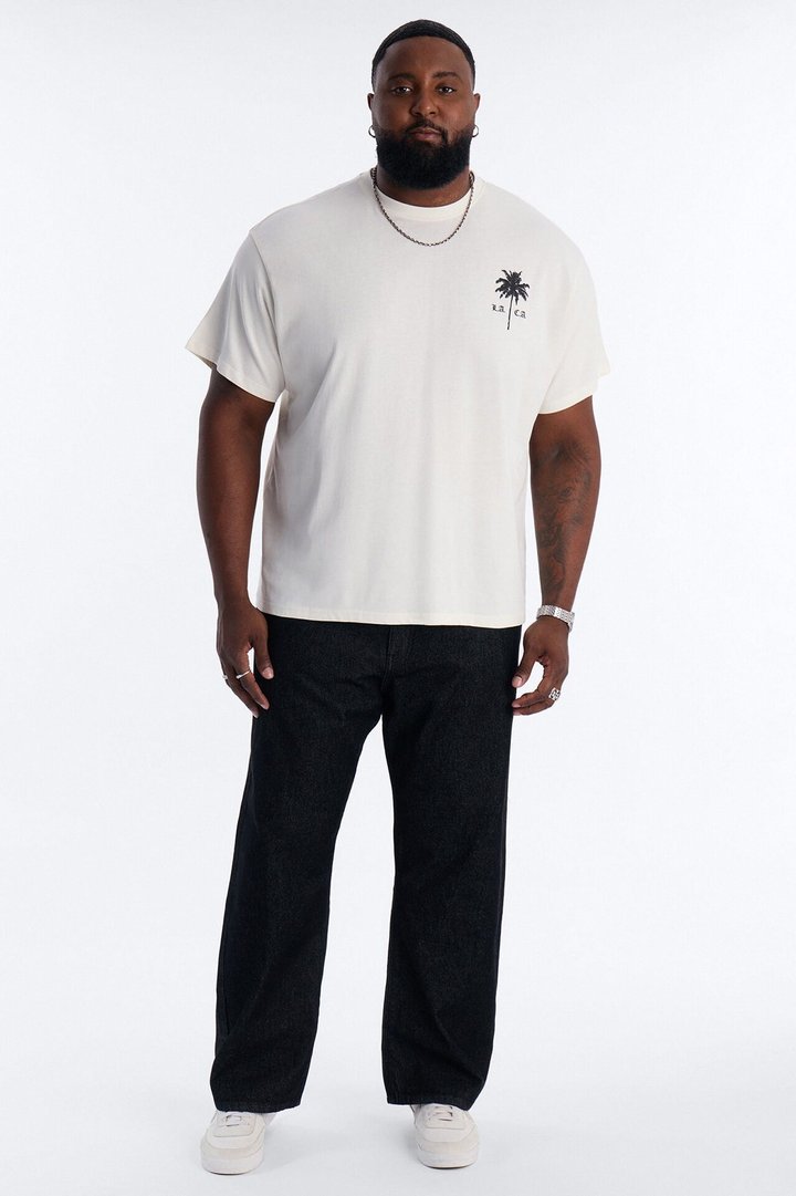 Minimal Sunset Short Sleeve Tee - White