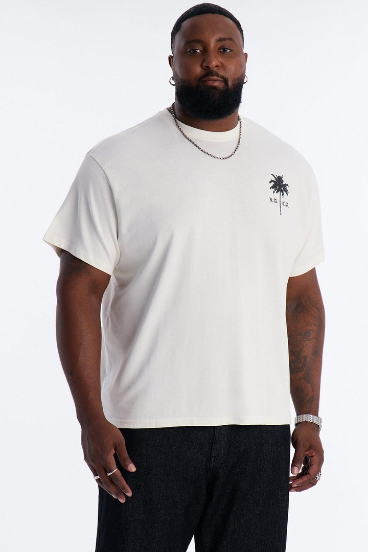 Minimal Sunset Short Sleeve Tee - White