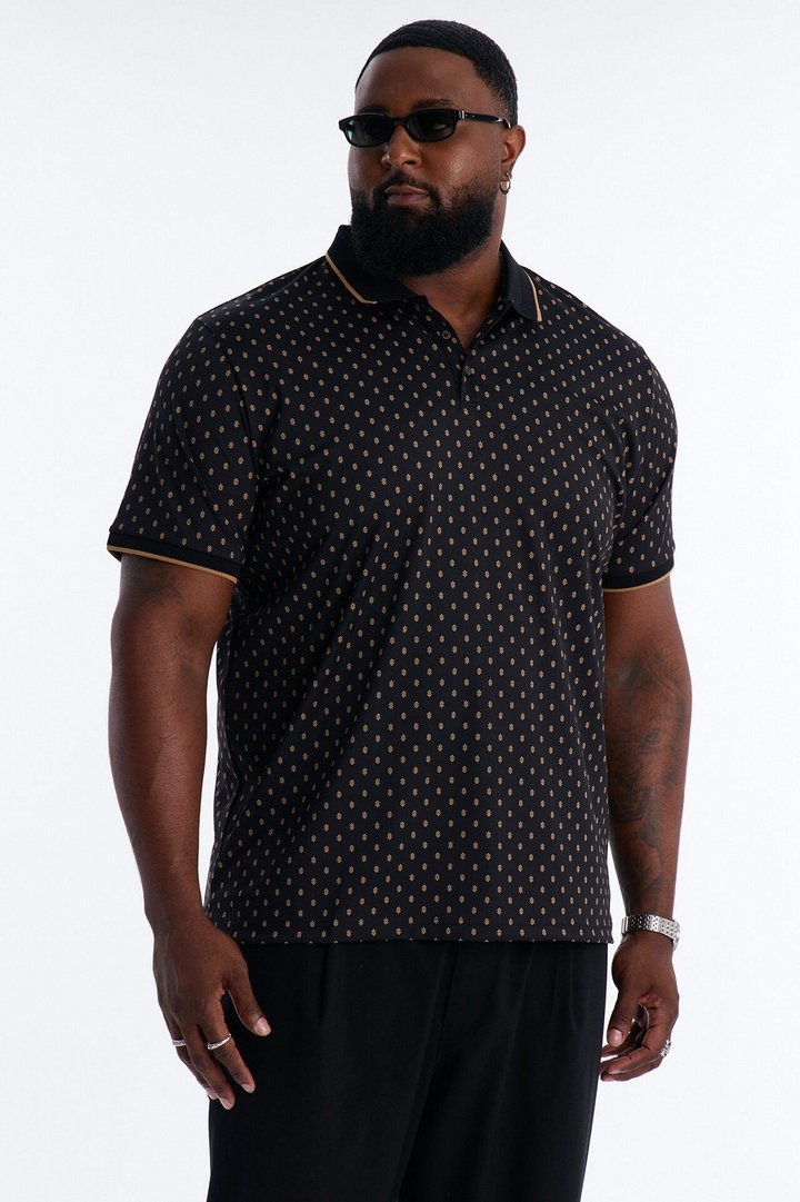 Dotted Atelier Polo - Black/Gold