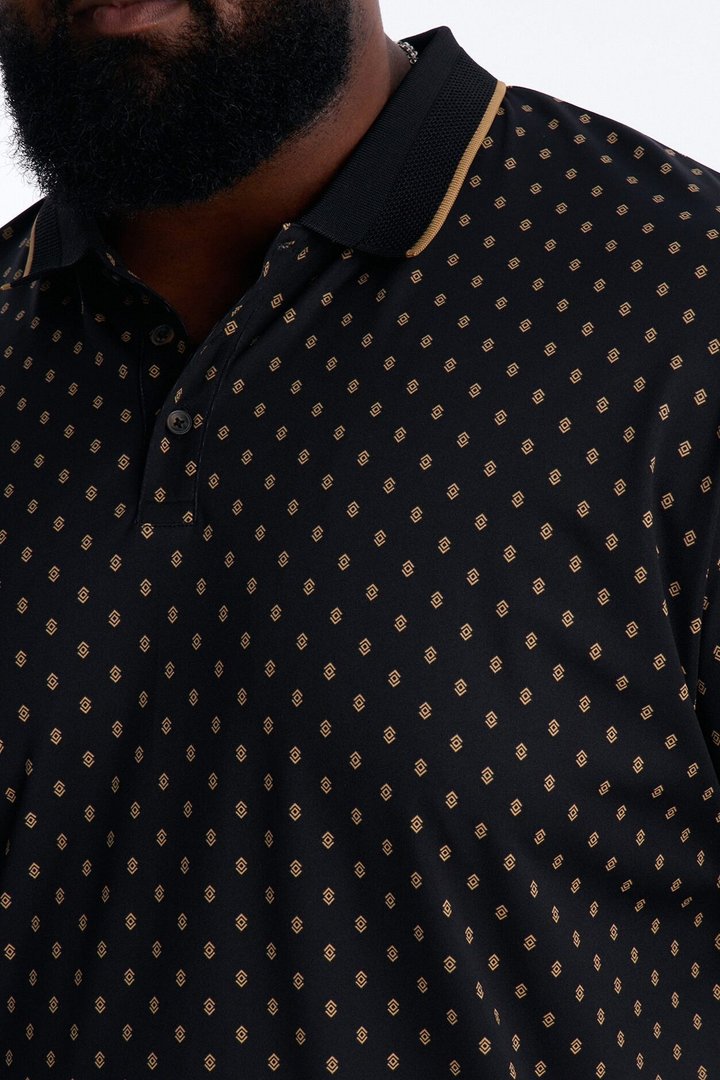 Dotted Atelier Polo - Black/Gold