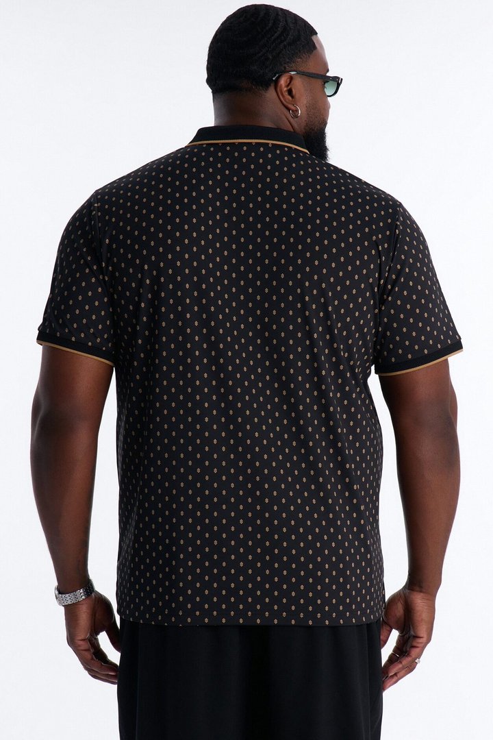 Dotted Atelier Polo - Black/Gold