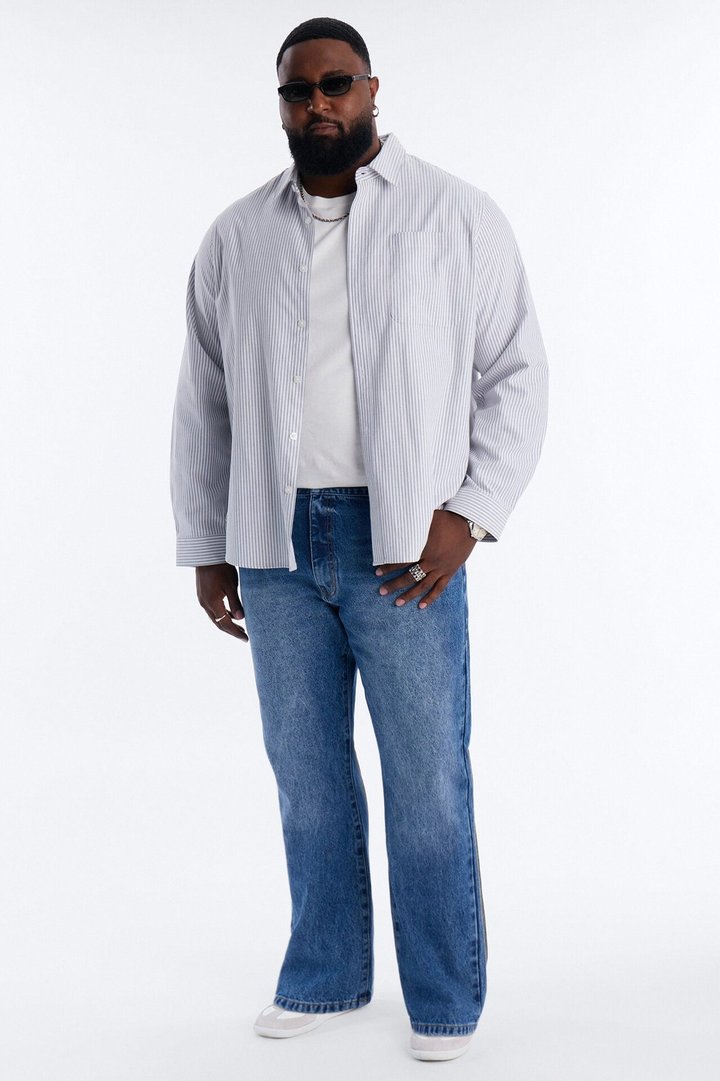 The Staple Straight Jean - Medium Blue Wash