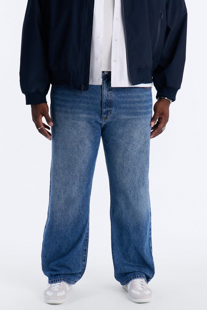 The Staple Baggy Jean - Medium Blue Wash