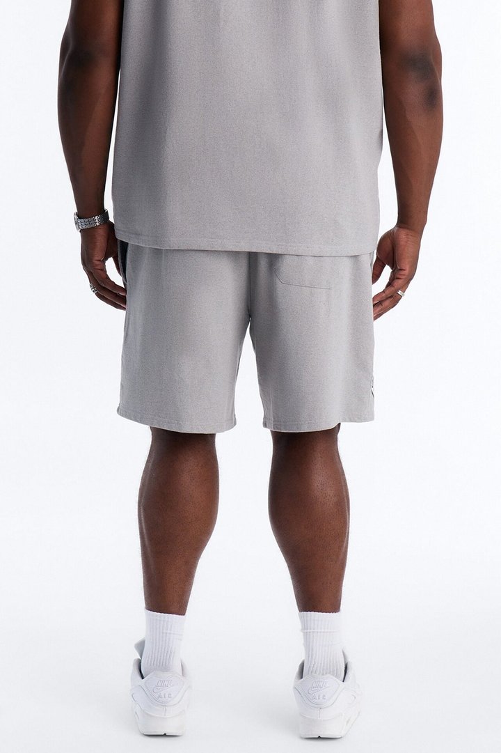 Blessed Redemption Patch Relaxed Sweatshort - Grey
