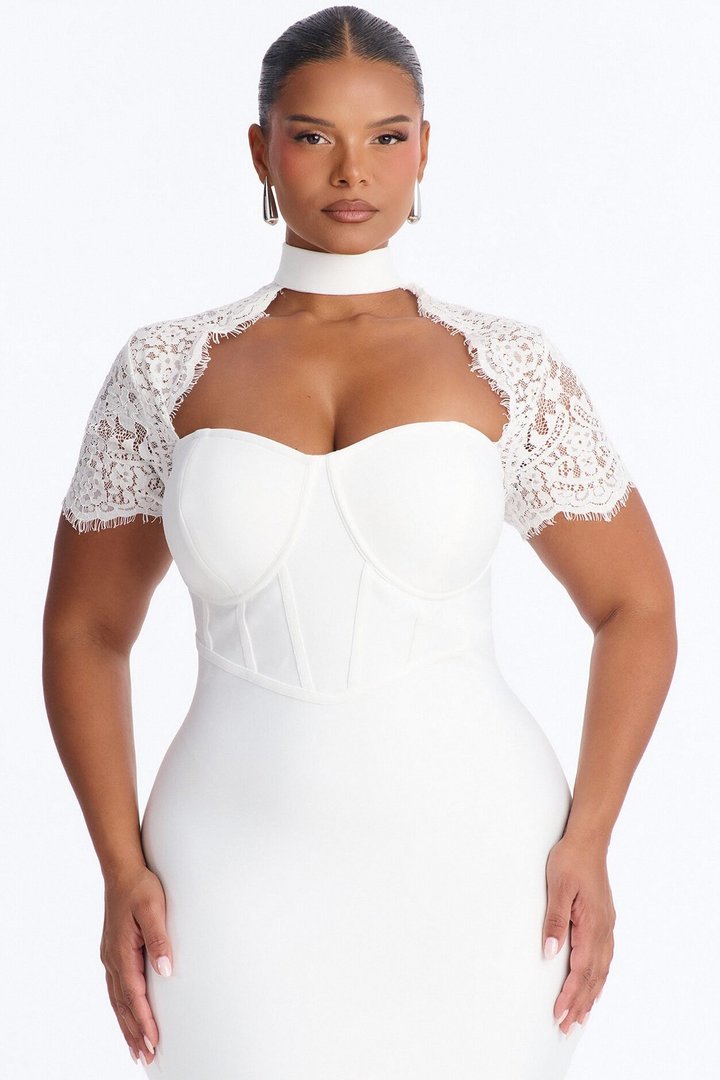 Limitless Potential Bandage Midi Dress - White