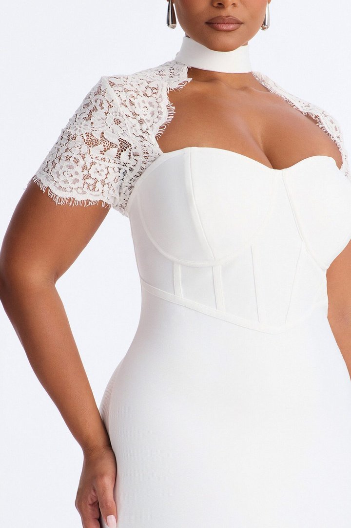 Limitless Potential Bandage Midi Dress - White