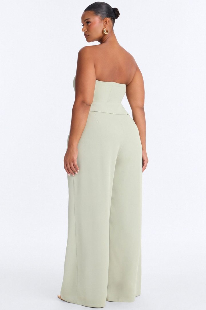 Greta Corset Pant Set - Sage
