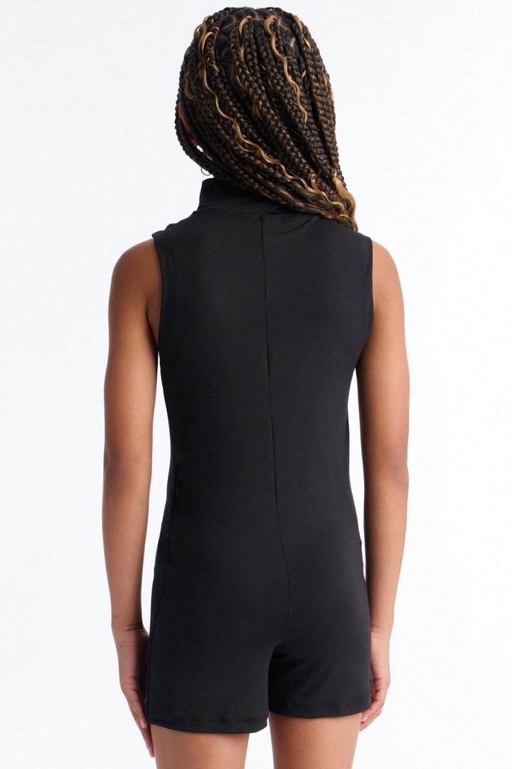 Mini Love Of The Game Sleeveless Romper - Black
